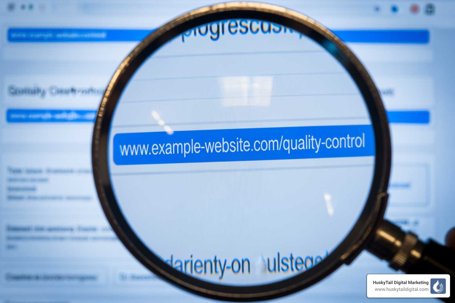 magnifying glass over a link - how to build external links for seo