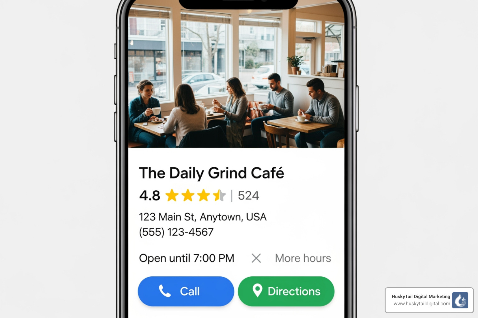 perfectly optimized Google Business Profile on a phone screen - orlando local seo perfectly optimized Google Business Profile on a phone screen - orlando local seo