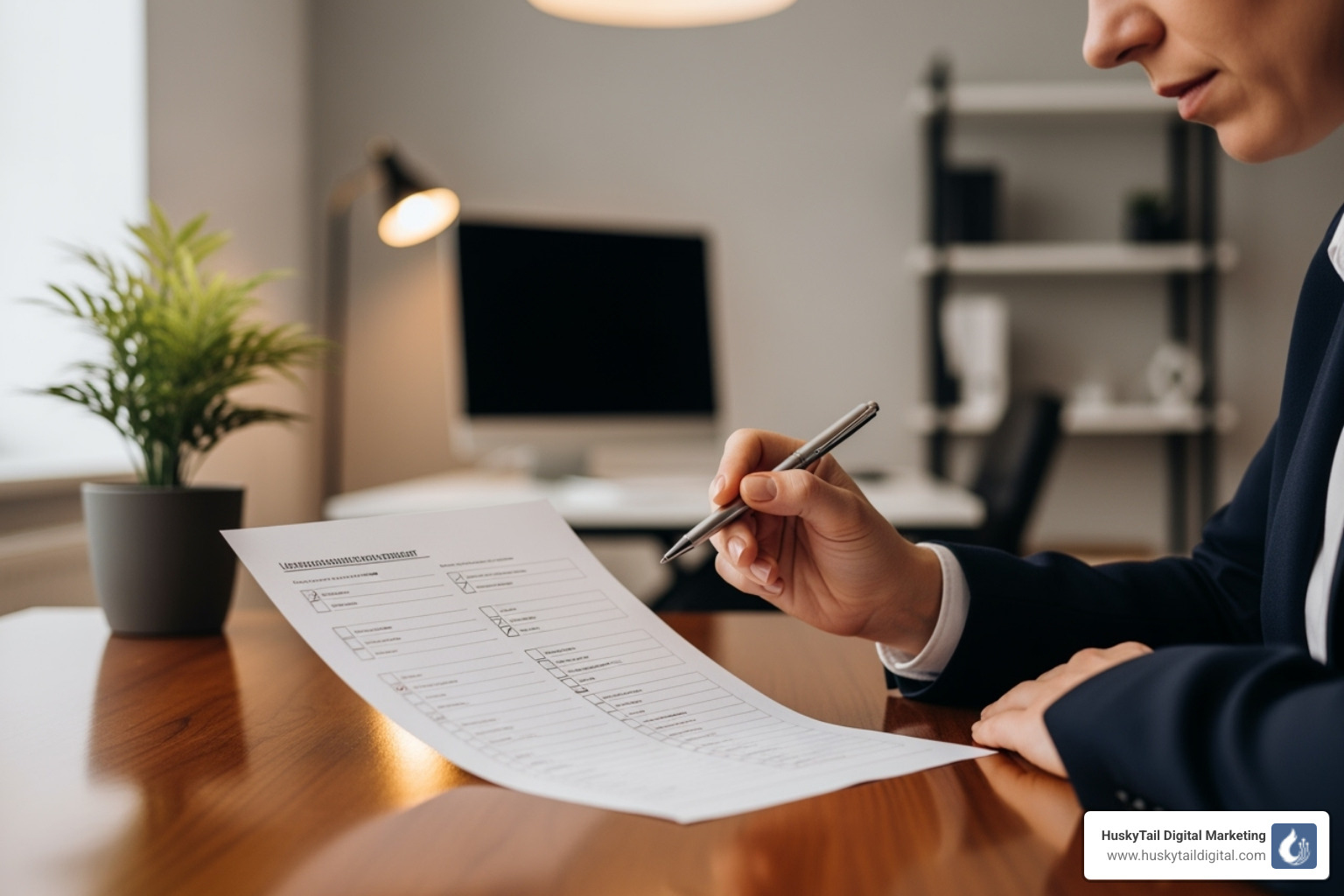 Person reviewing a checklist to vet an agency - dallas search engine optimization Person reviewing a checklist to vet an agency - dallas search engine optimization