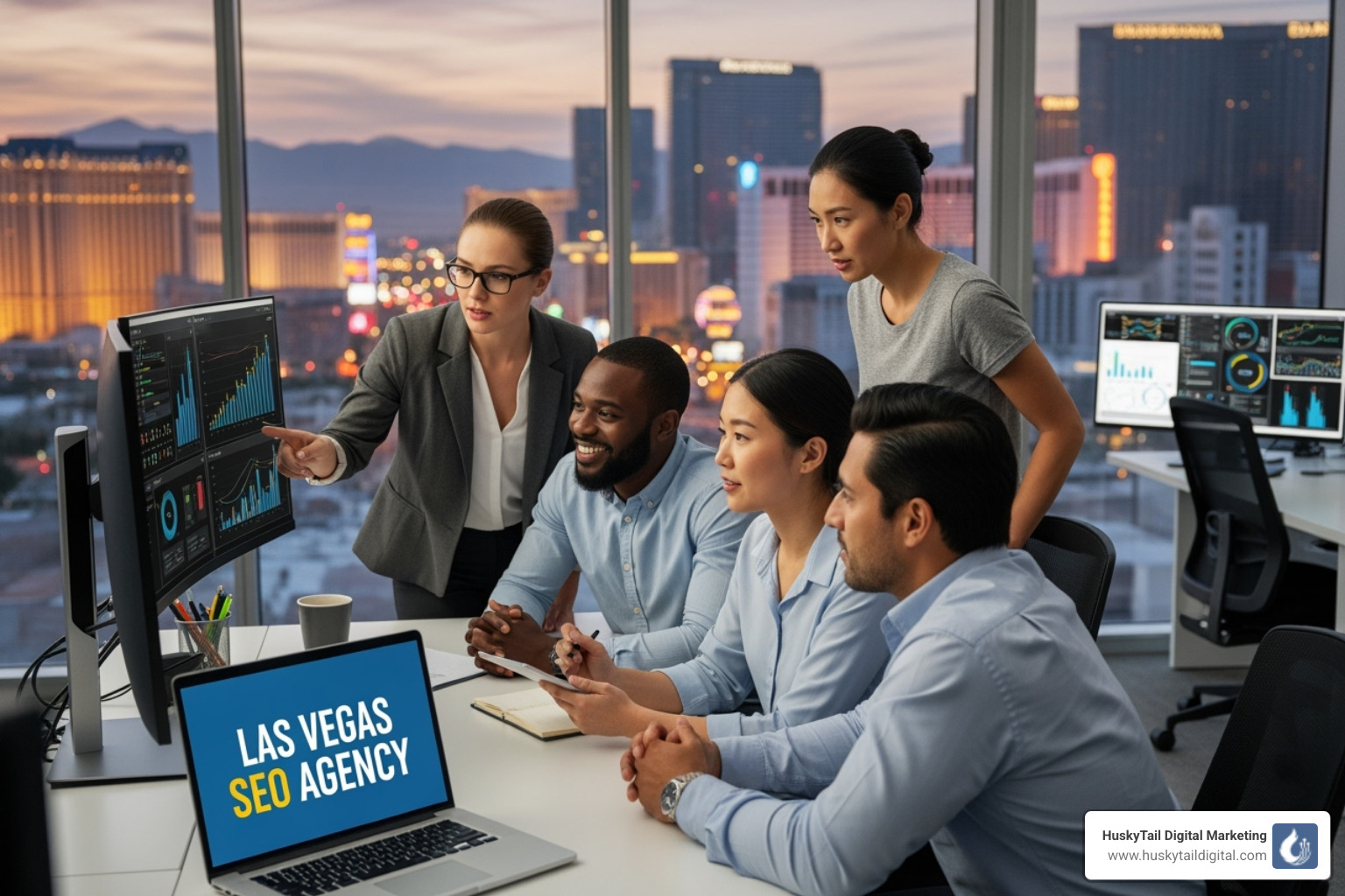 Dashboard showing positive growth charts and analytics - Las Vegas SEO agency Dashboard showing positive growth charts and analytics - Las Vegas SEO agency