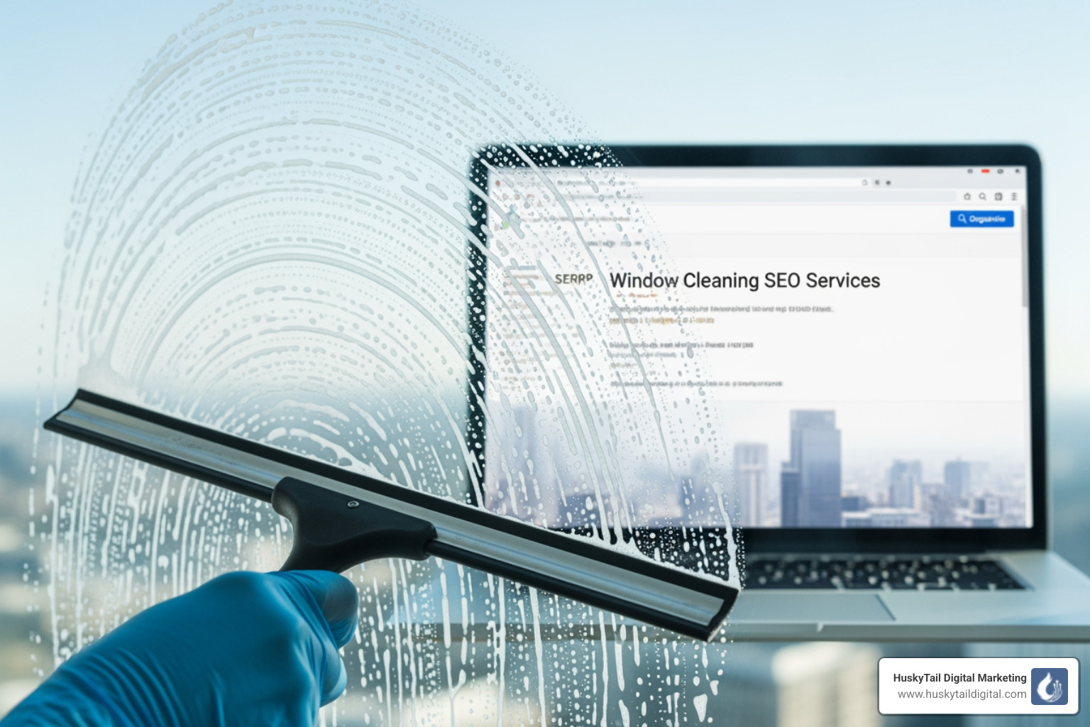 A person searching for "window cleaners near me" on a phone. - window cleaning seo A person searching for "window cleaners near me" on a phone. - window cleaning seo