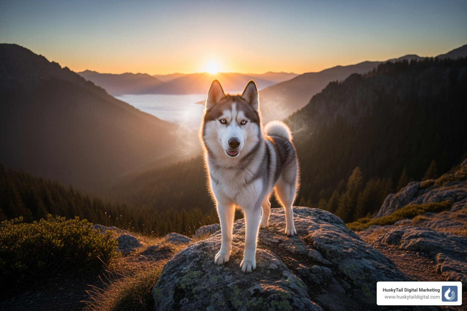 majestic husky, symbolizing guidance and loyalty - florida seo expert