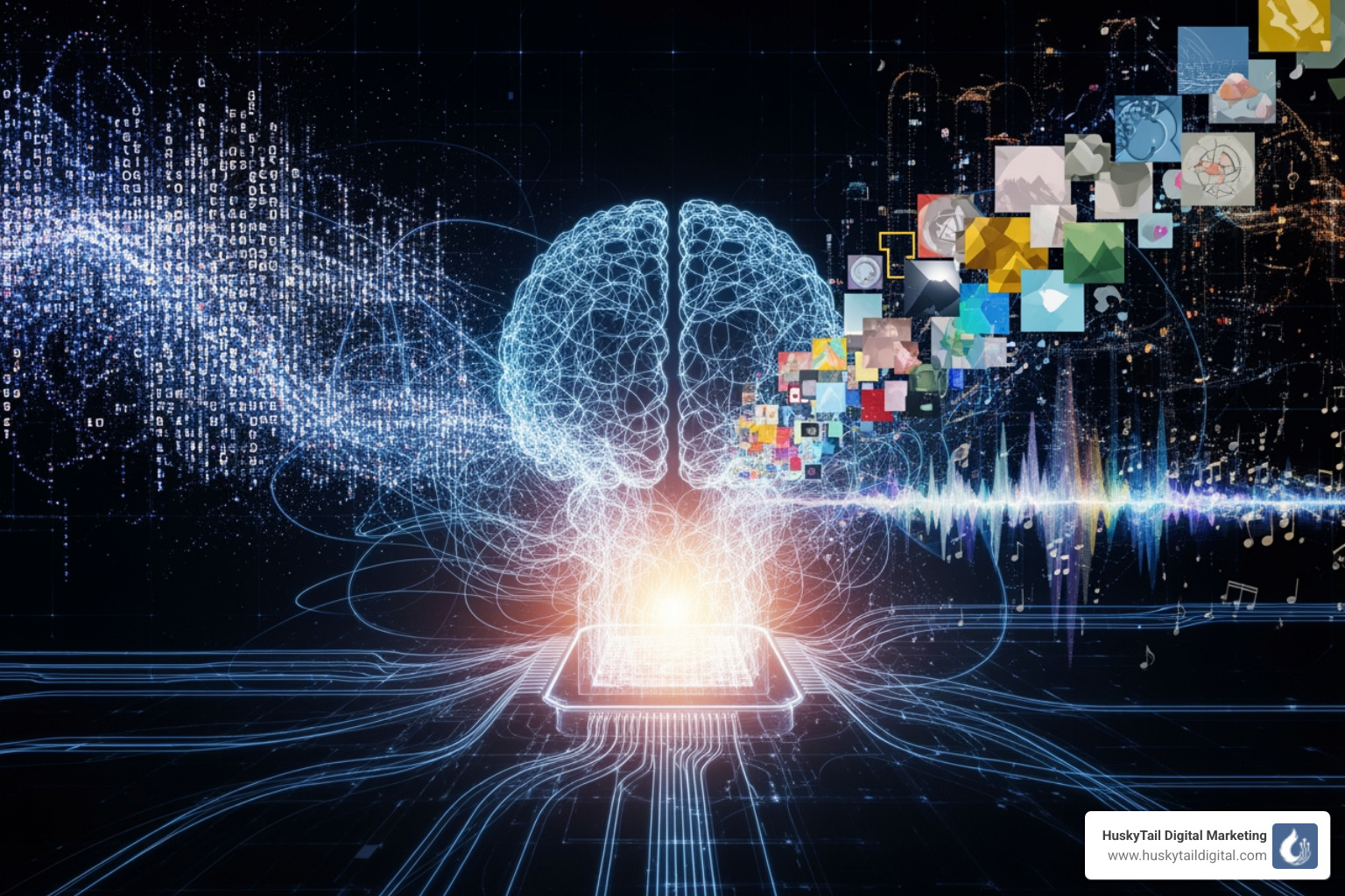A dashboard showing multiple AI tool logos for content creation - AI content generation