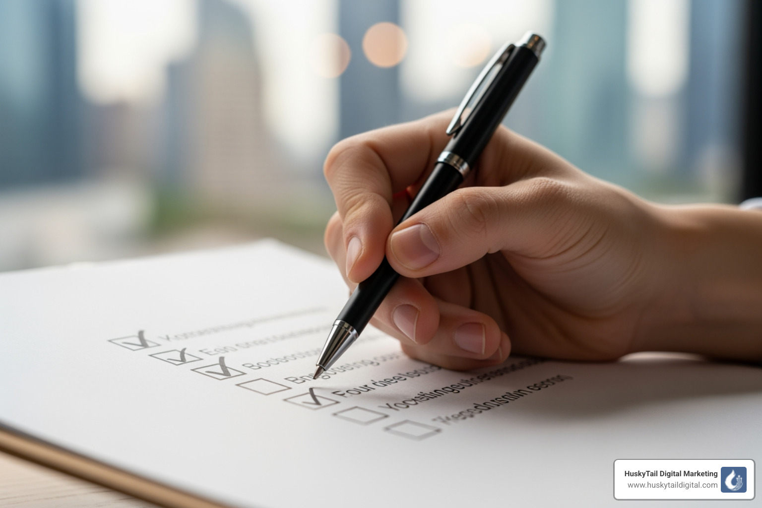 checklist showing the core components of local SEO - local seo services chicago