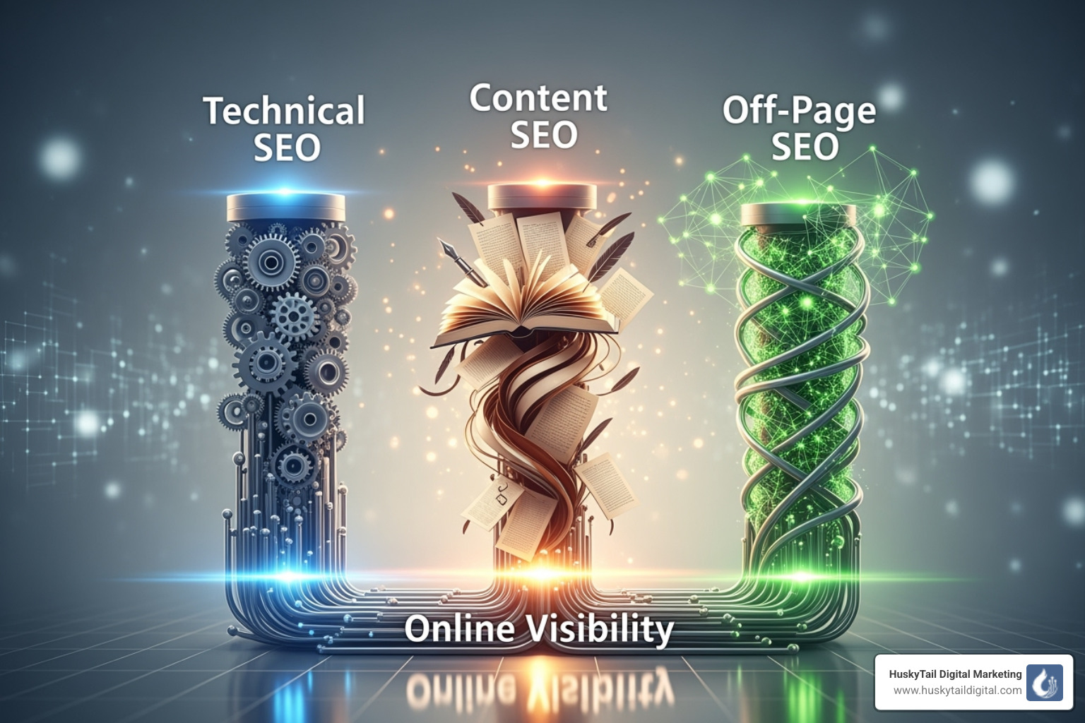 Relationship between on-page, off-page, and technical SEO - dallas seo company