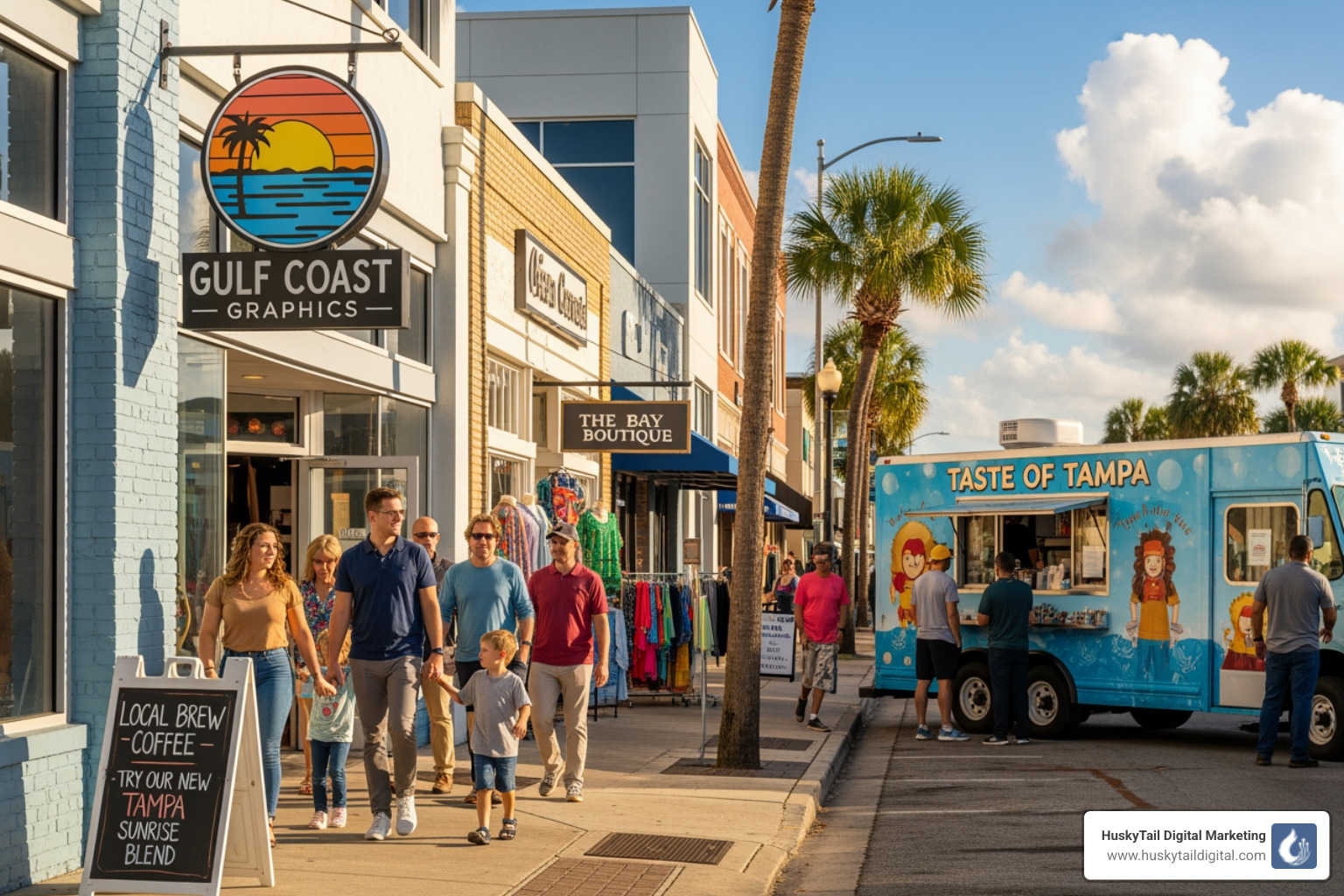 Image of a laptop screen showing a website ranking on Google for a Tampa-based search - Tampa small business marketing
