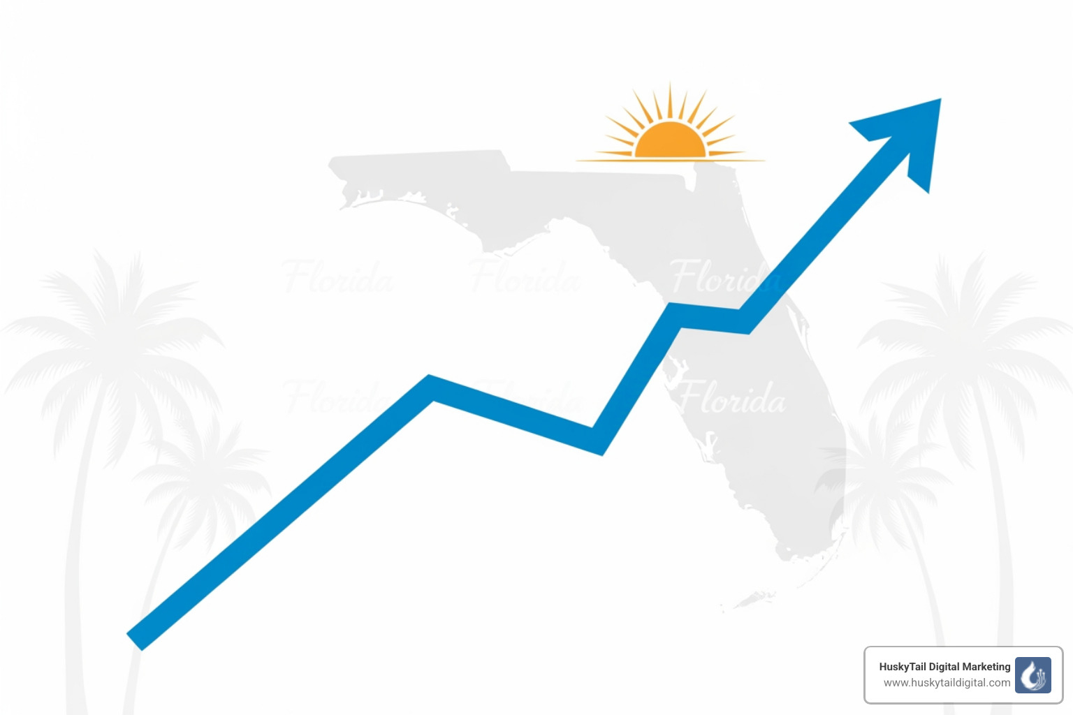 Graph showing upward traffic and revenue growth for a Florida business - search engine optimization florida Graph showing upward traffic and revenue growth for a Florida business - search engine optimization florida