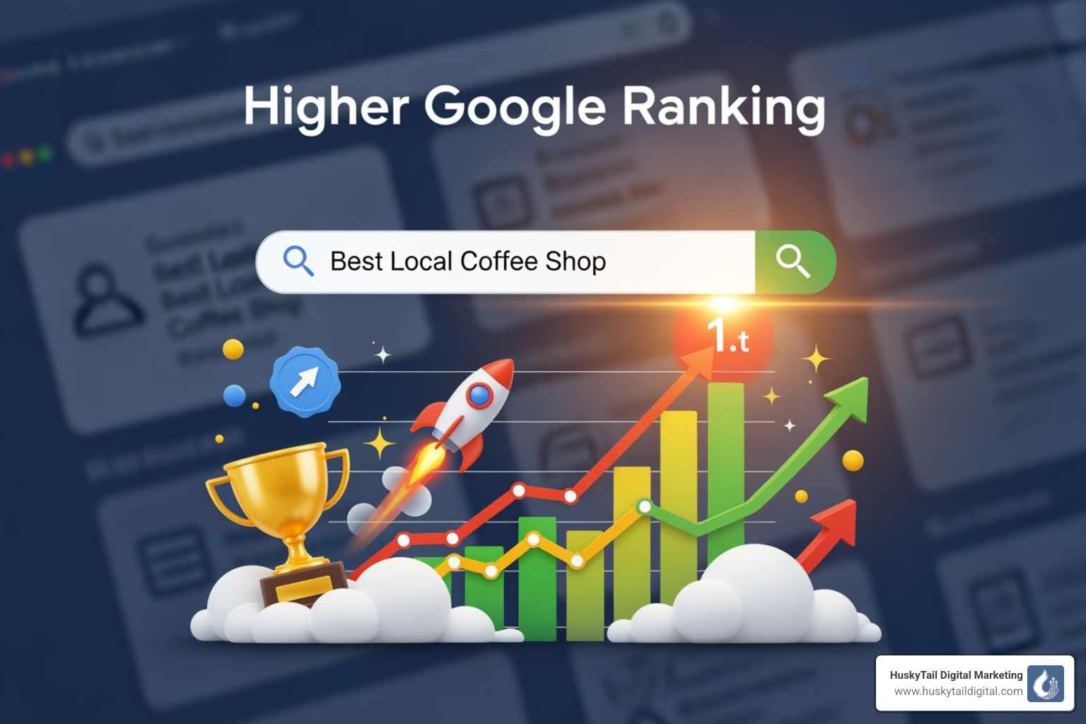 Google search result page showing an AI Overview - Higher Google ranking