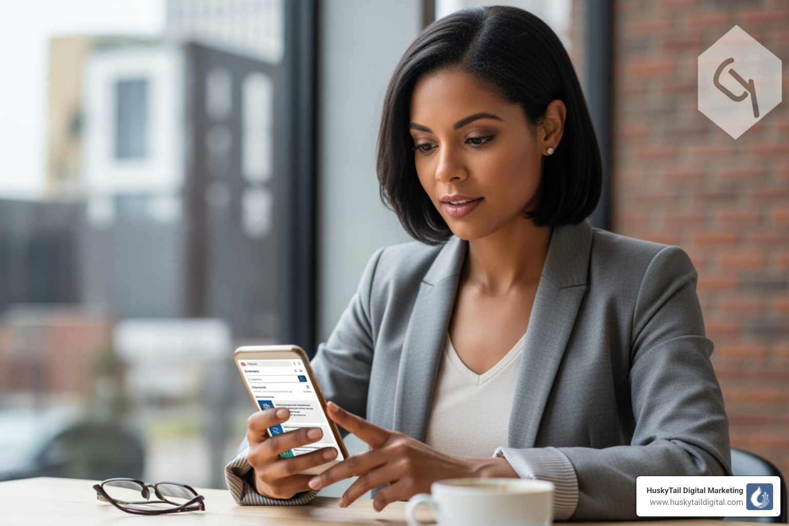 Charlotte business owner using smartphone to search for local services - GMB optimization Charlotte Charlotte business owner using smartphone to search for local services - GMB optimization Charlotte