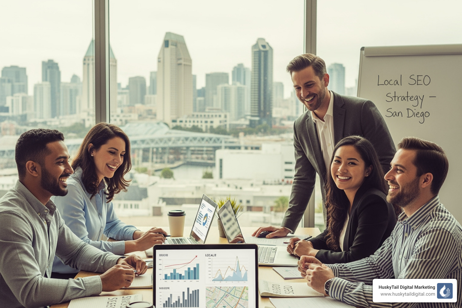 Dashboard showing local ranking improvements for a San Diego client - local seo experts san diego Dashboard showing local ranking improvements for a San Diego client - local seo experts san diego