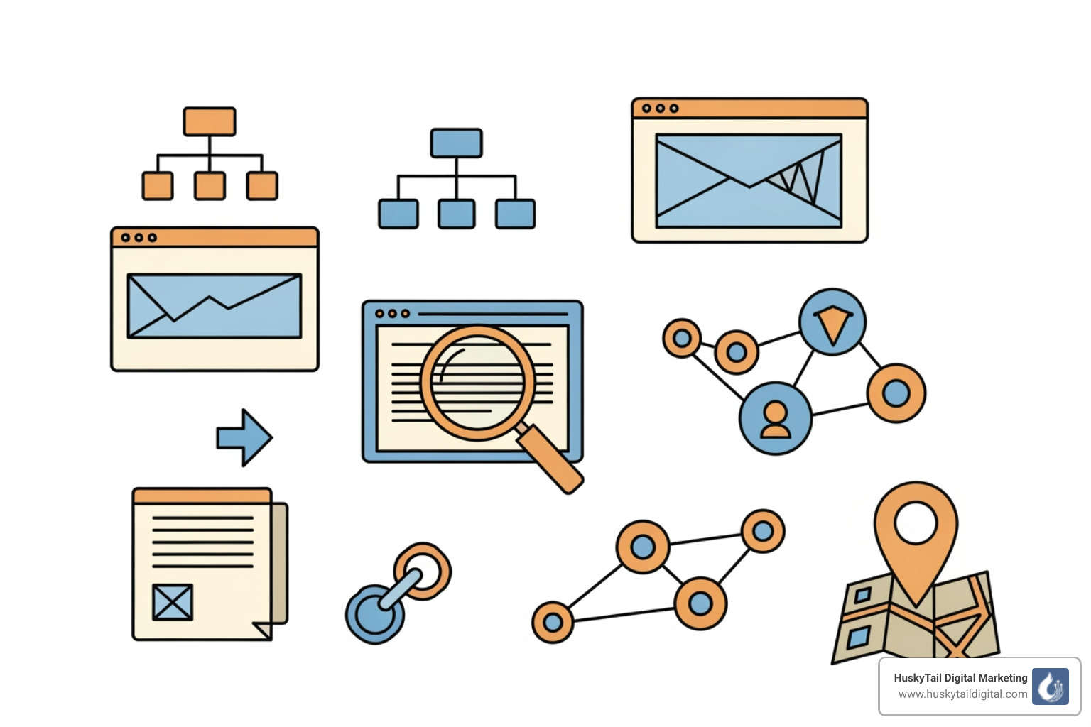Checklist showing different SEO services including technical SEO, on-page SEO, content marketing, link building, and local SEO - florida search engine optimization company Checklist showing different SEO services including technical SEO, on-page SEO, content marketing, link building, and local SEO - florida search engine optimization company