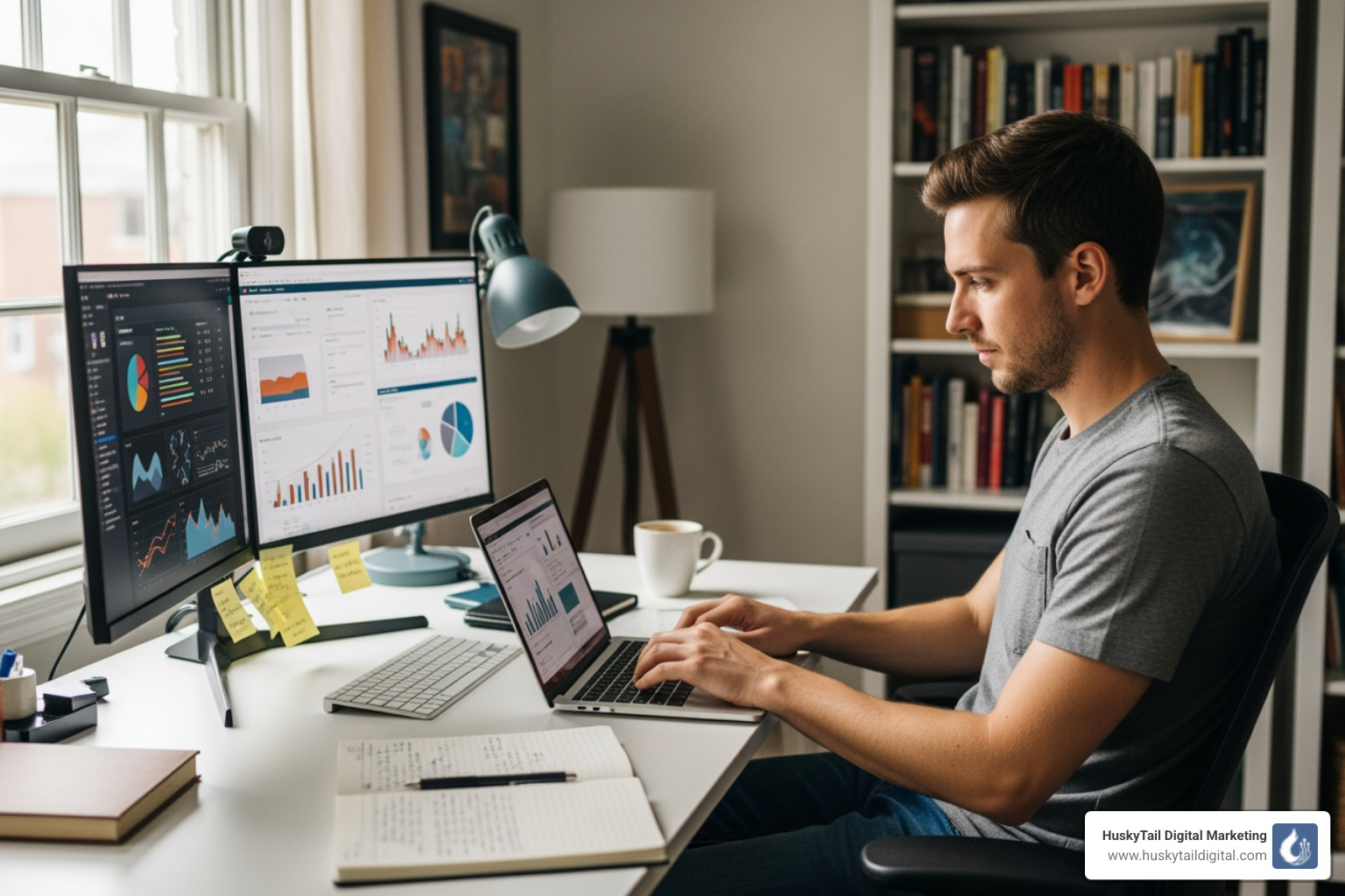 magnifying glass over search engine results page - independent seo consultant