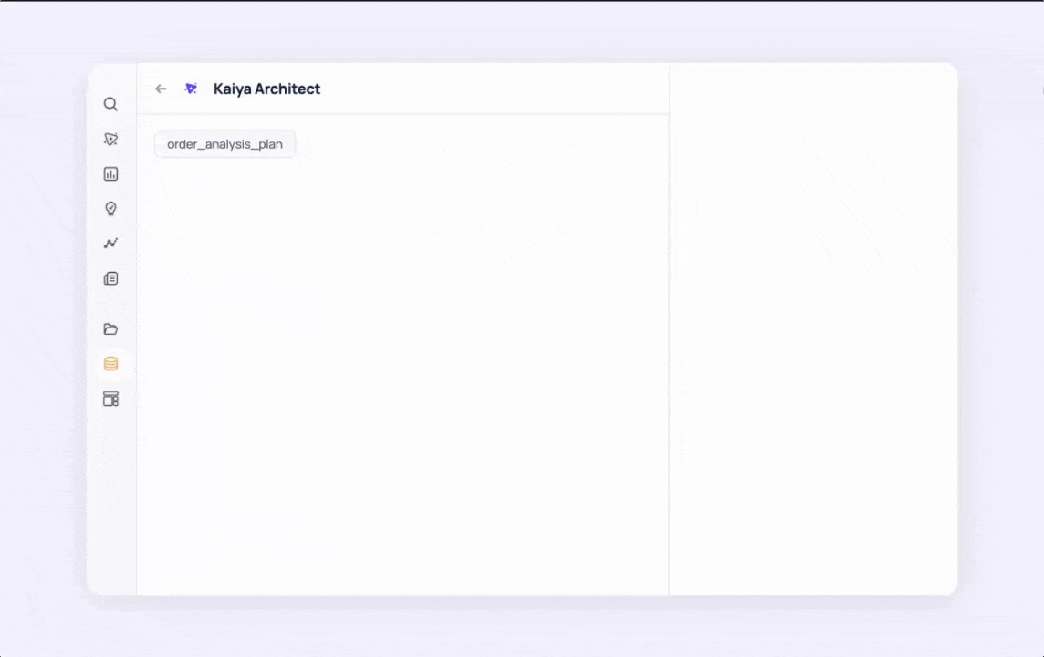 Kaiya Architect: Your raw datasets, analysis-ready in one conversation