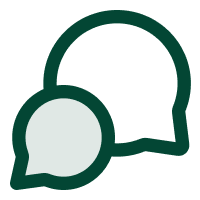 two speech bubble icon