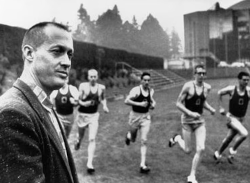 Bill Bowerman Coaching Runners at Hayward Field