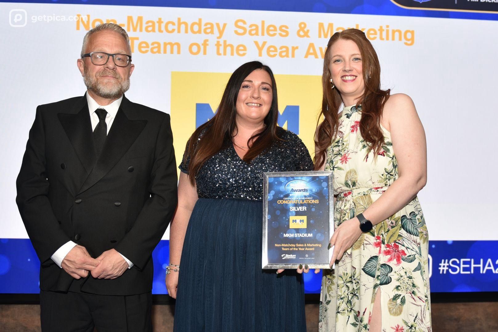 Best non match day sales and marketing team silver award Hull city