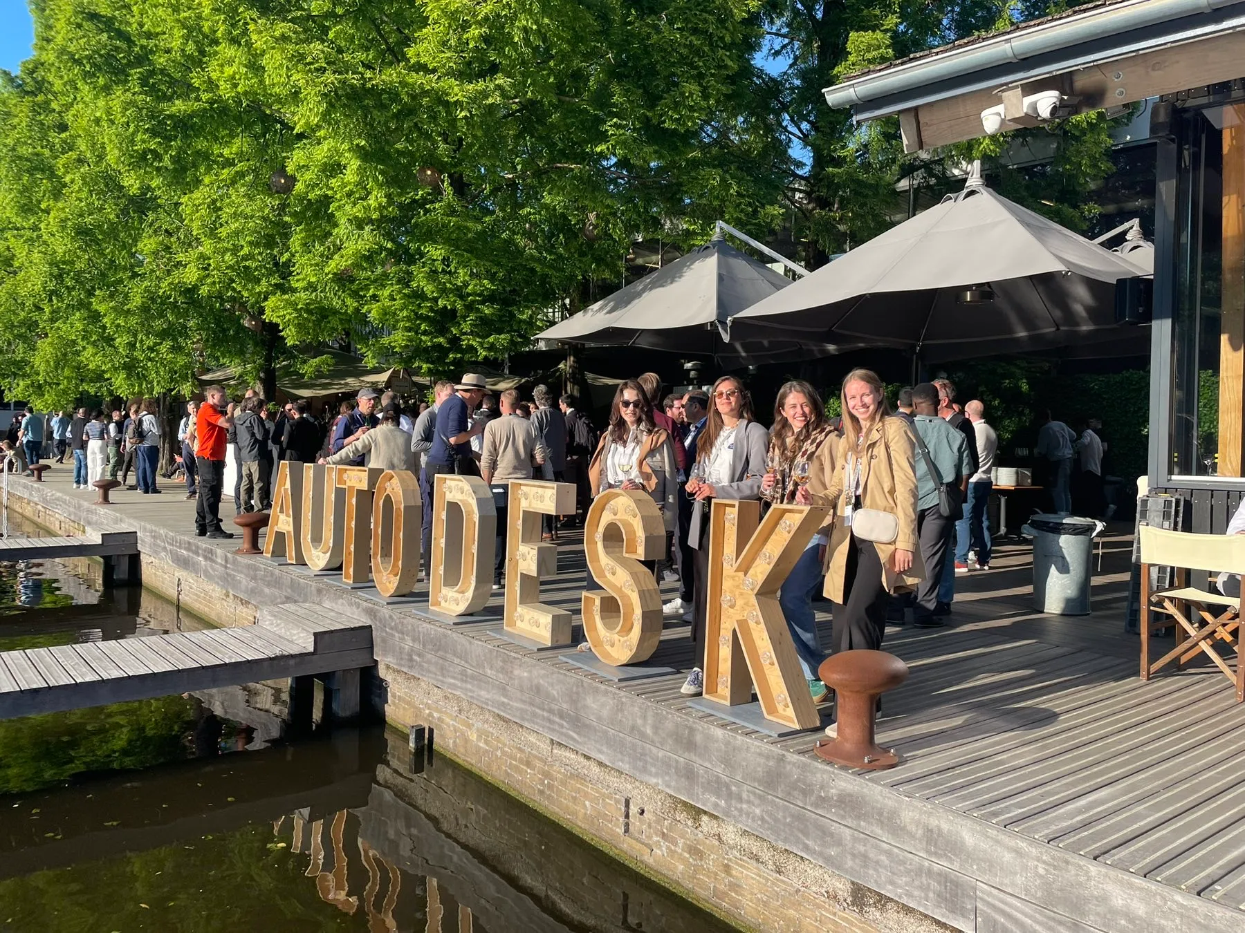 Company team attending the Autodesk conference event