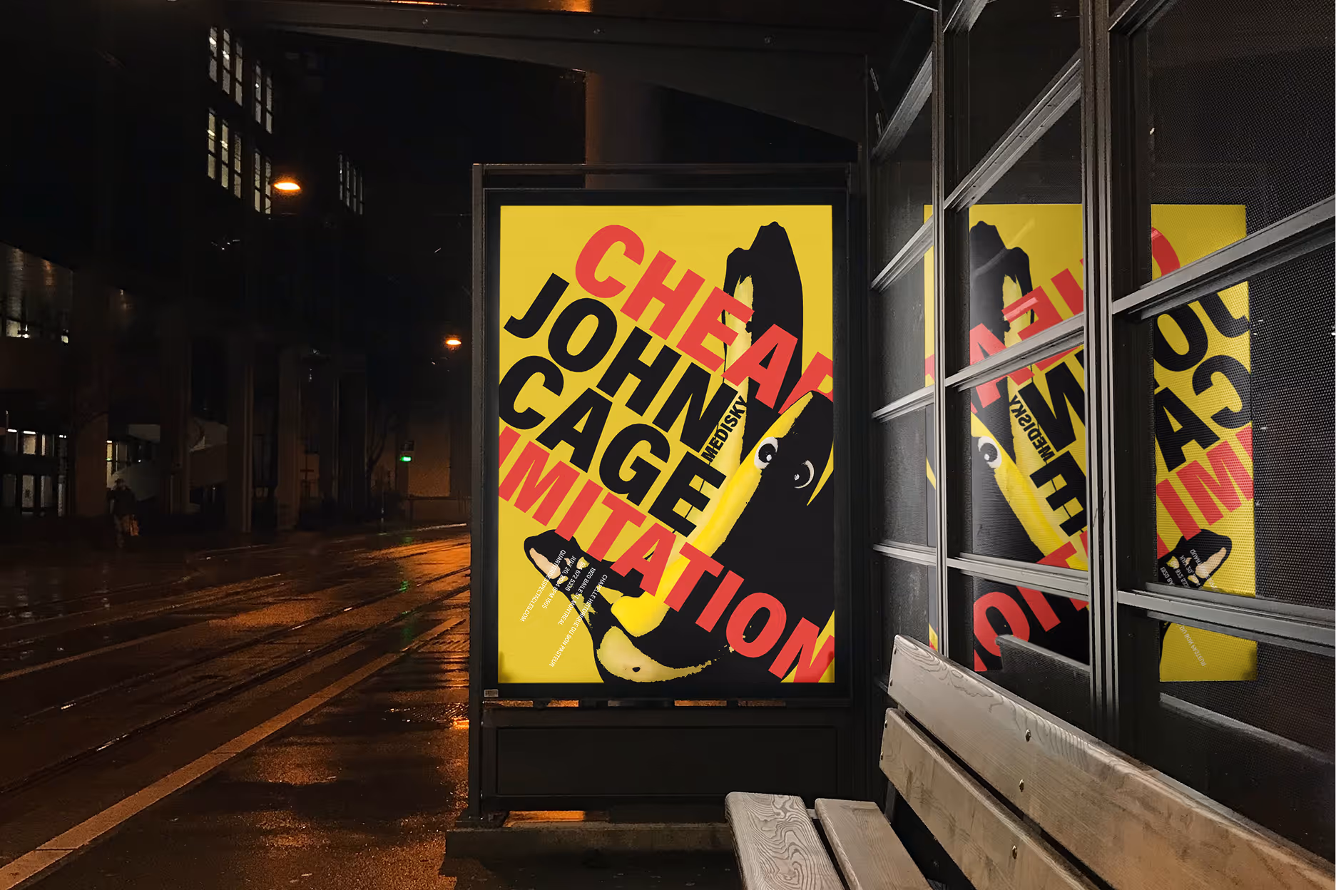 Public-facing poster amplifying the album’s loud and disruptive aesthetic.