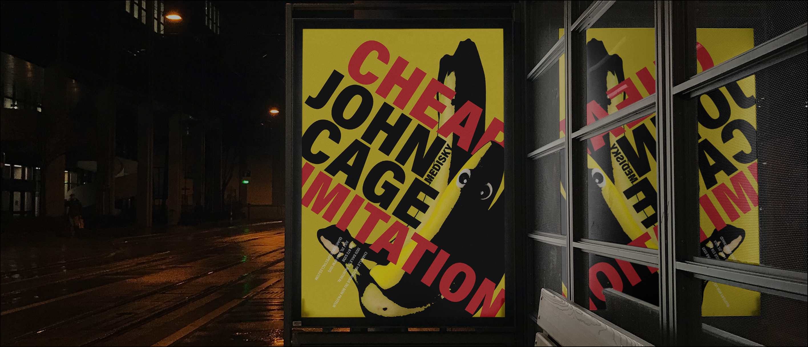 Public-facing poster amplifying the album’s loud and disruptive aesthetic.