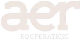 Logo mit dem Text 'aer' und darunter 'ROOPERATION'.