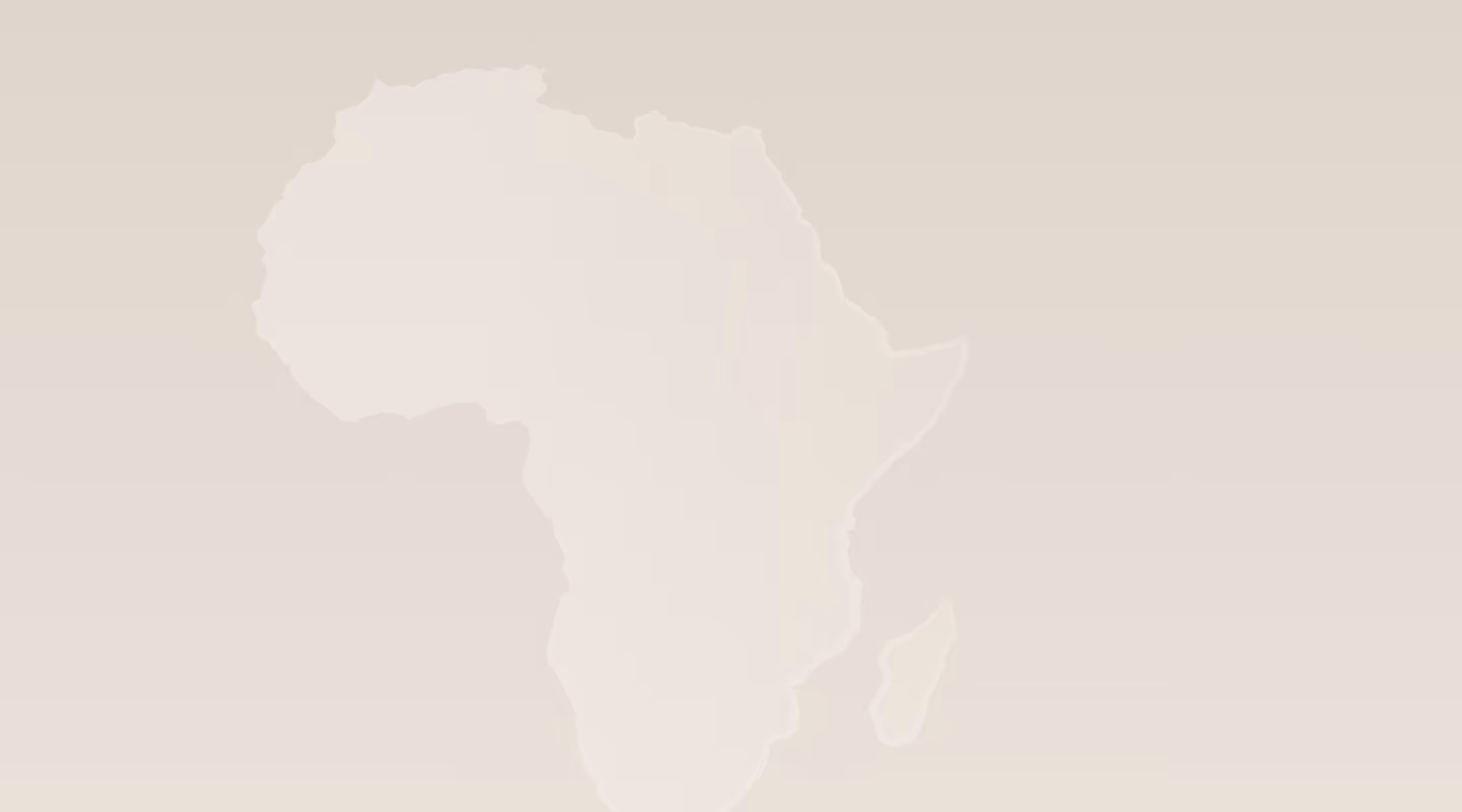 Karte von Afrika auf einem beigen Hintergrund mit weichen Farbübergängen