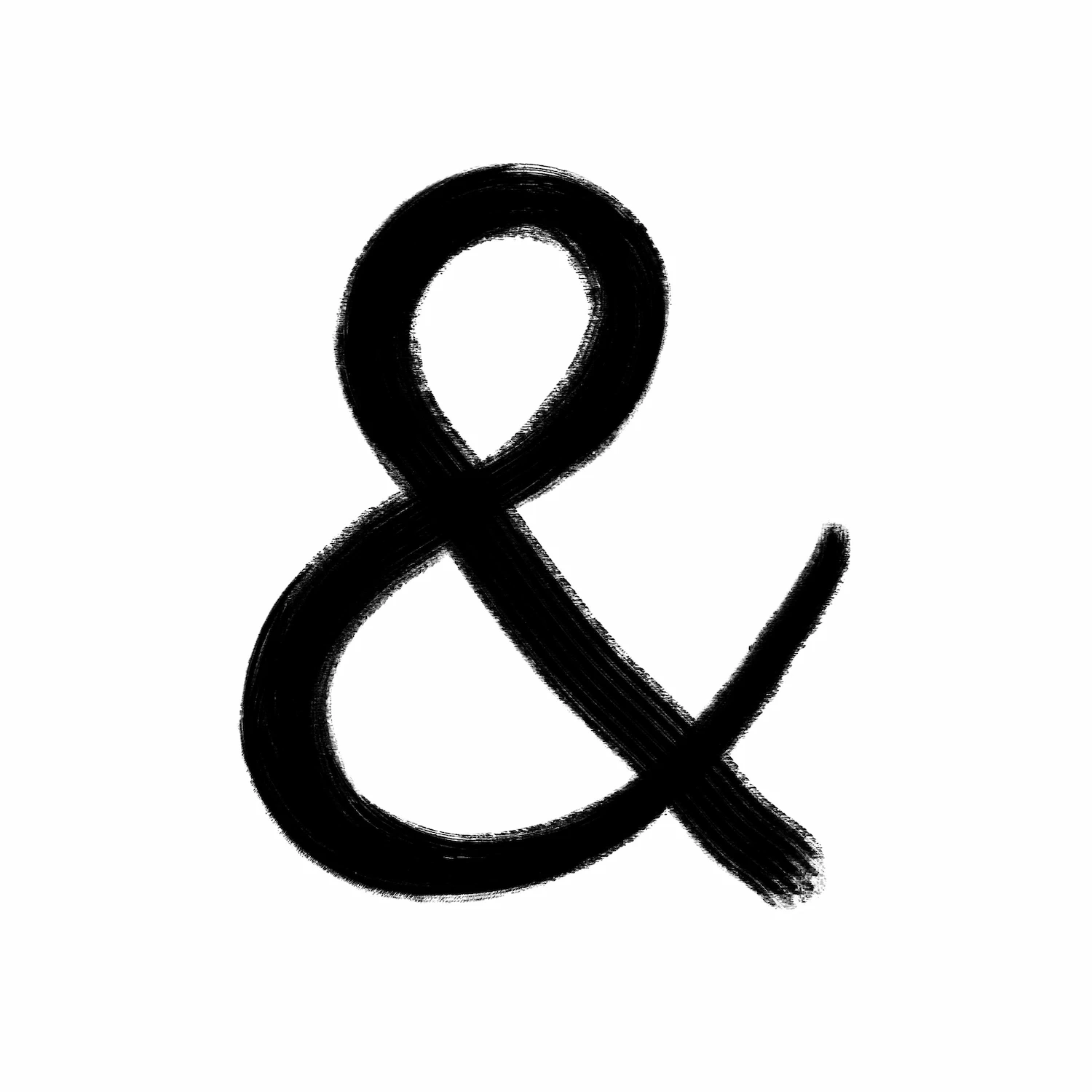 Esperluette dessinée à la main, comme un clin d’œil à ma plume : créative, fluide et tournée vers le lien.