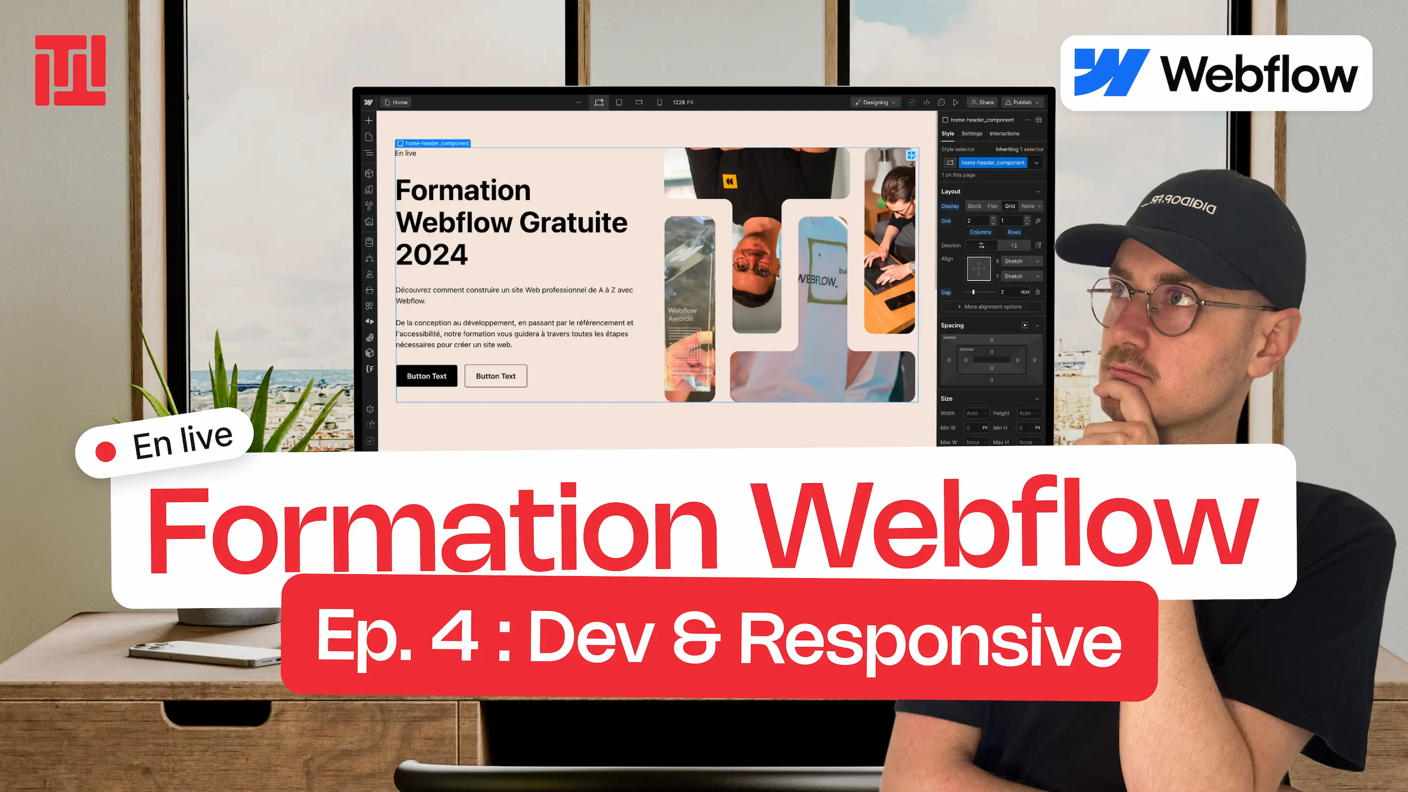 Formation Webflow Digidop - Épisode 4 : Dev & Responsive