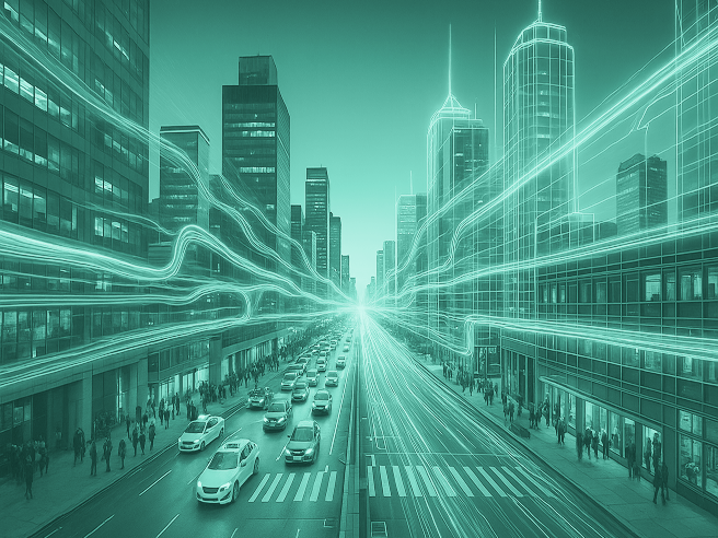 An illustration of smart city.