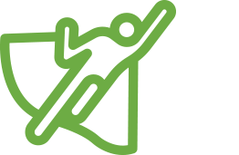 Icon of a superhero with a cape