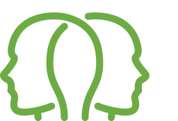 Image of two overlapping human head profiles.