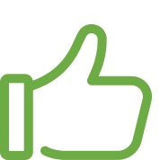 Image of a hand gesture with the thumb up.