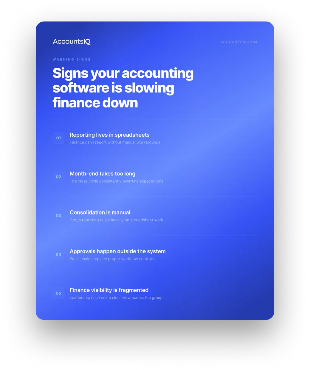 Signs accounting software is slowing you down.