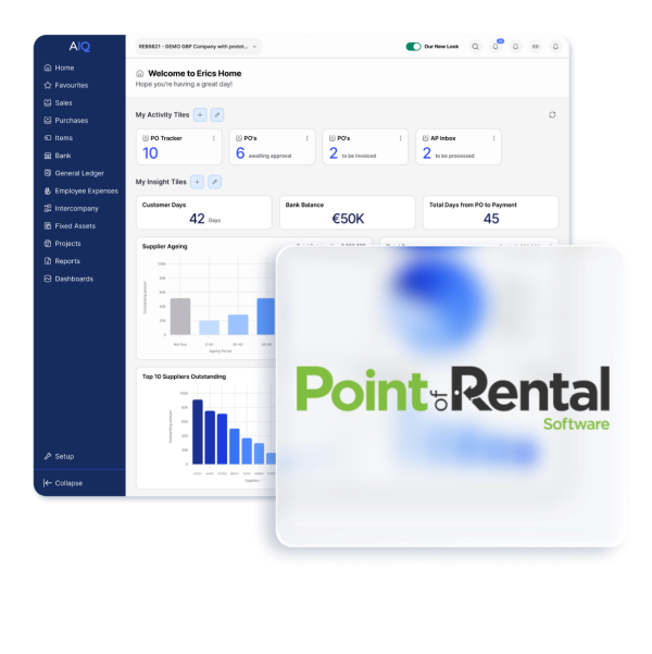 Point of Rental integration with AccountsQ