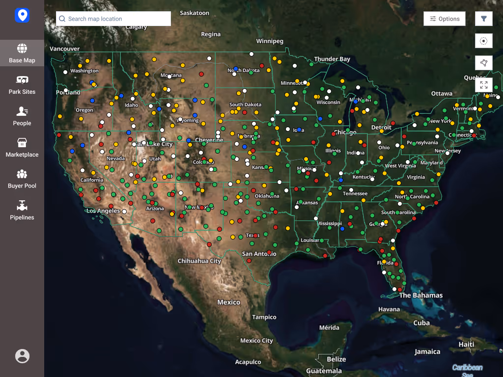 Park Sites Dashboard