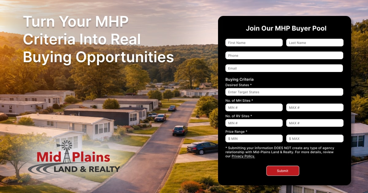 Mobile Home Park Buyer Pool