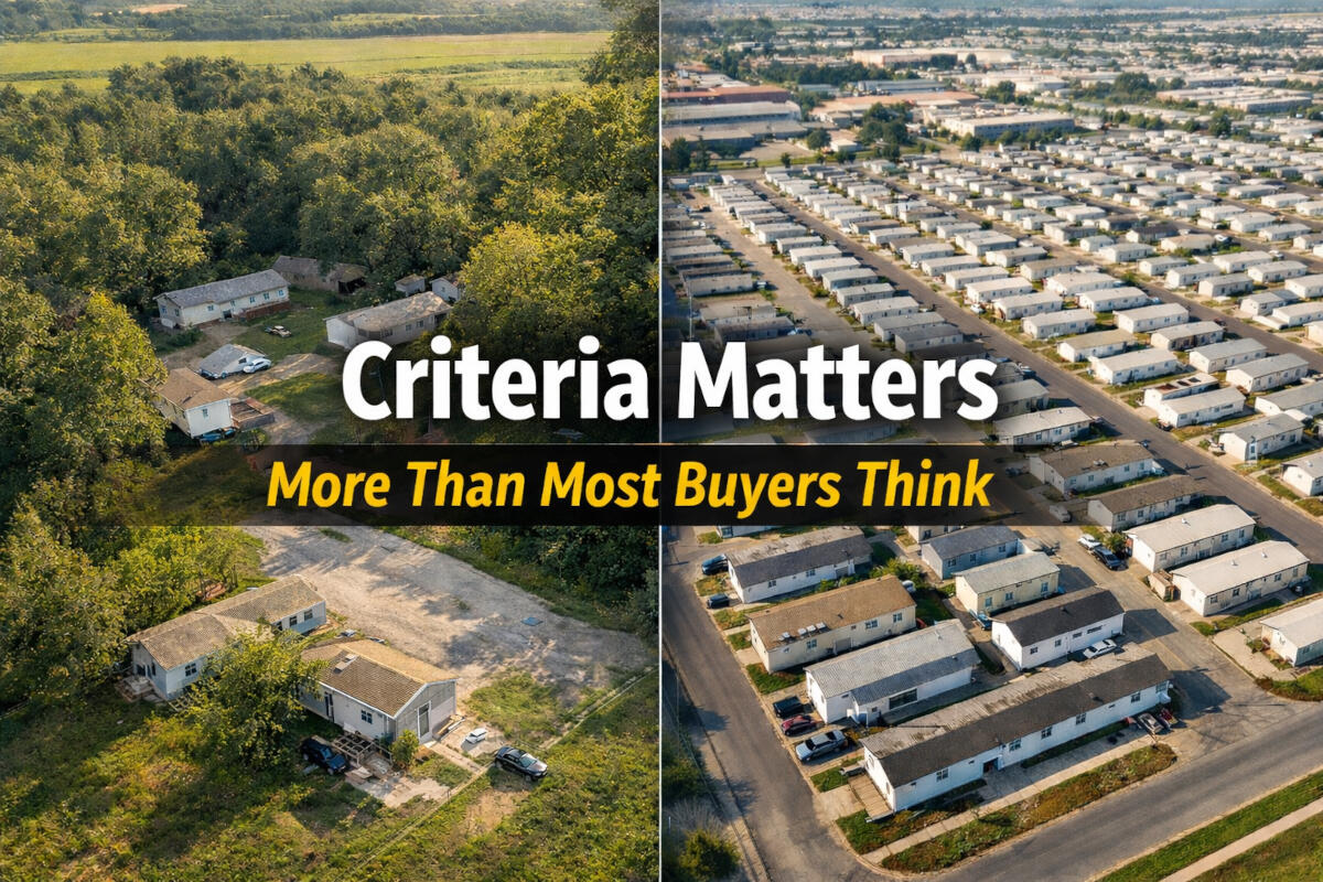 Mobile Home Park Criteria