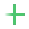 Green plus sign icon on a black background.