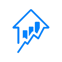 Line chart element depicting growth