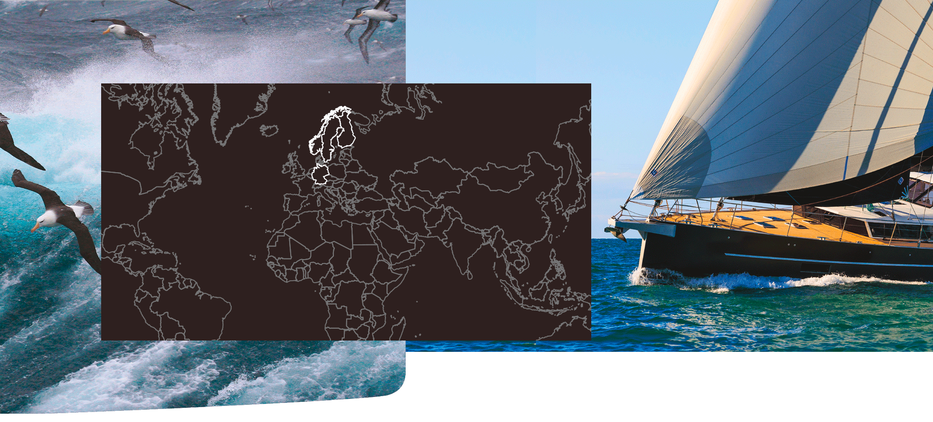 World map of Garcia Yachts distributors, local contact points to discuss and follow your project