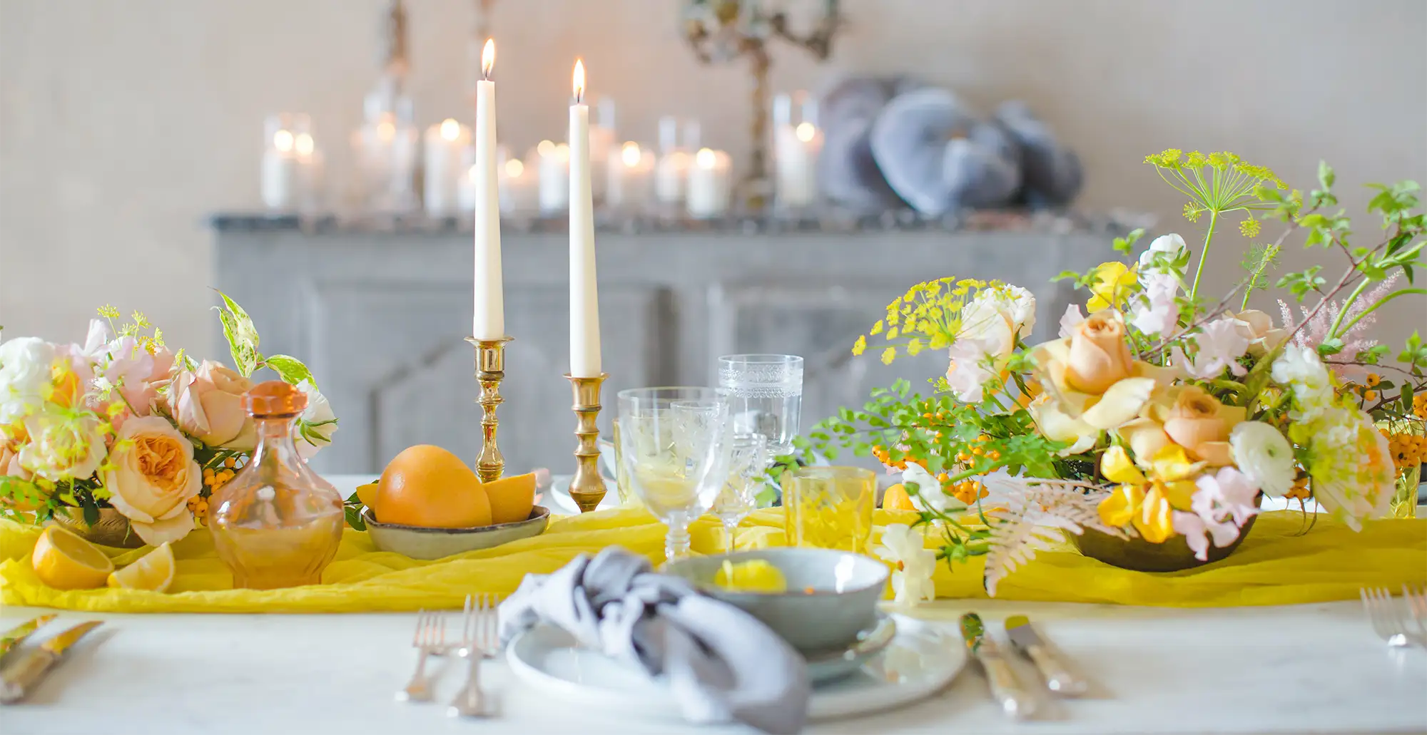 Hochzeit in der Farbe Gelb