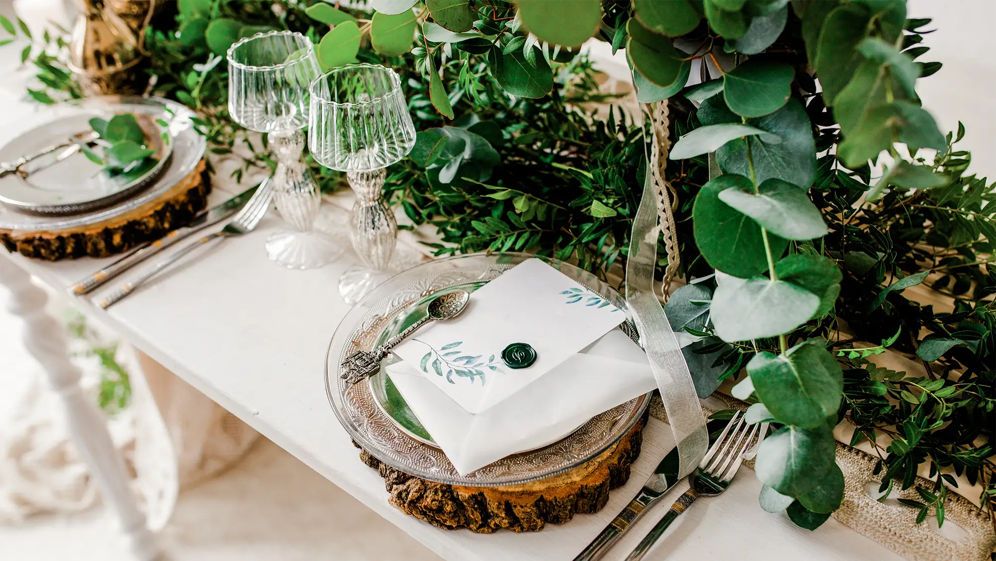 Hochzeit in der Farbe Grün