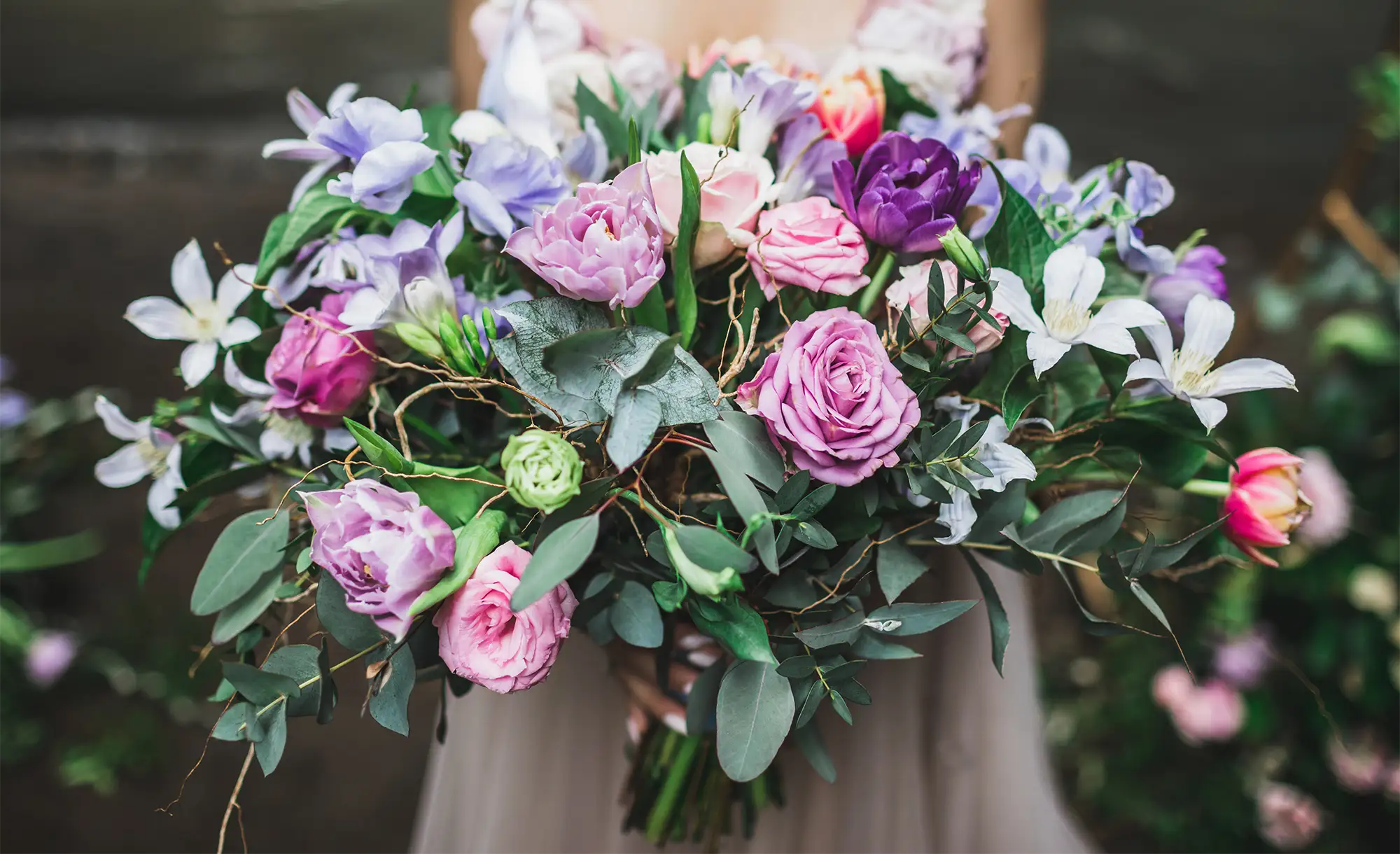 Hochzeit in der Farbe Lila