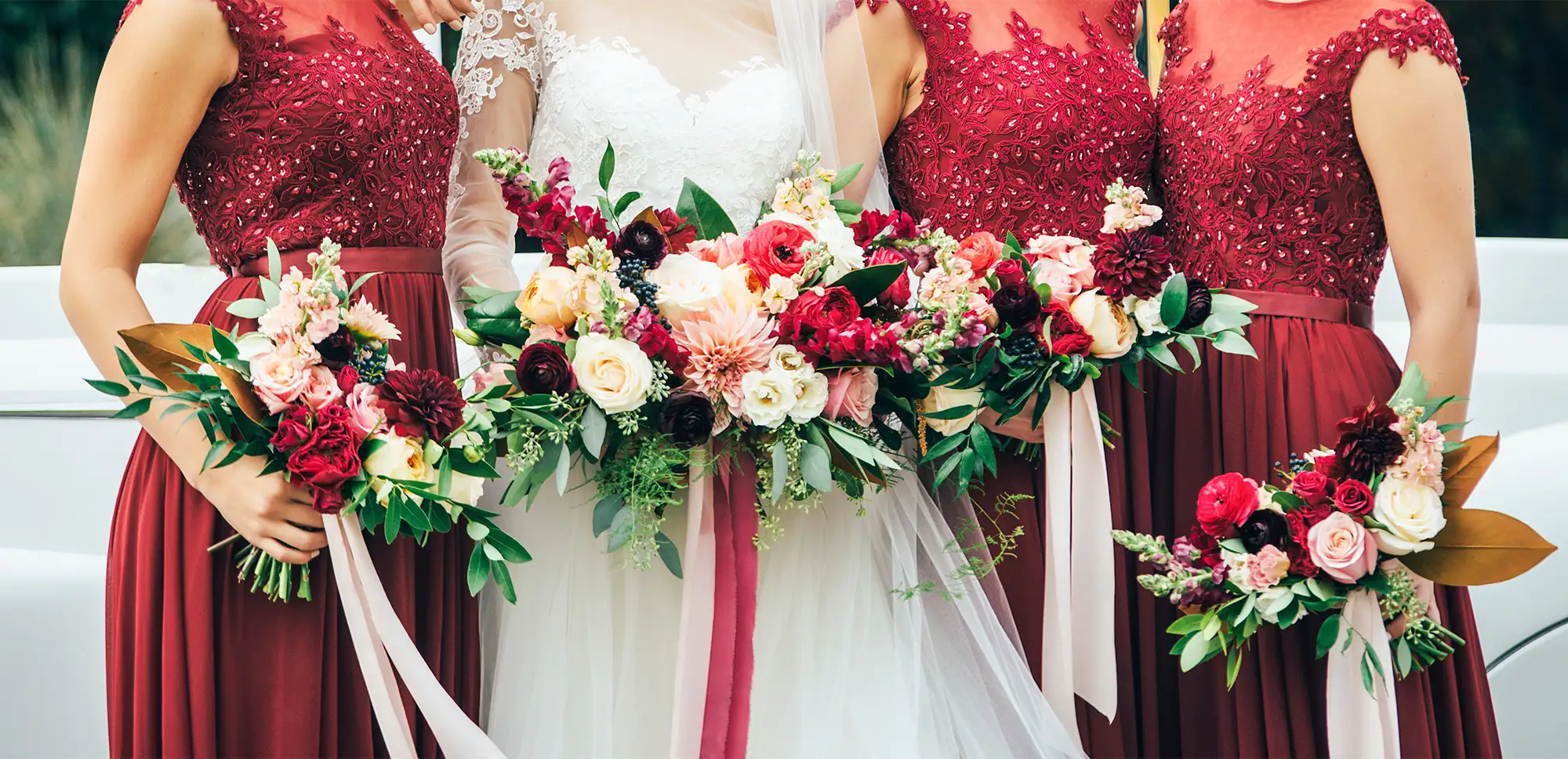 Hochzeit in der Farbe Rot