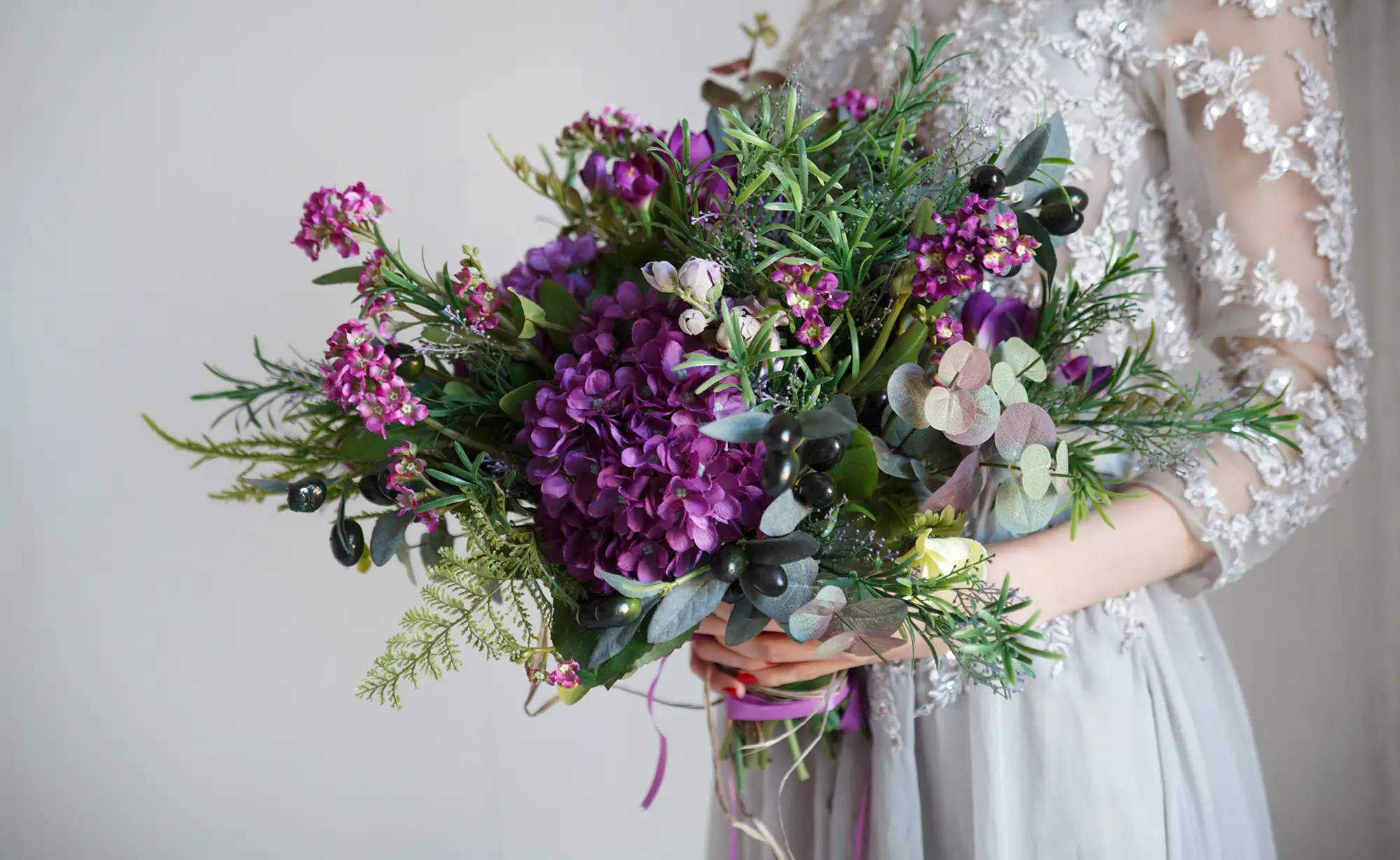 Hochzeit in der Farbe Violett