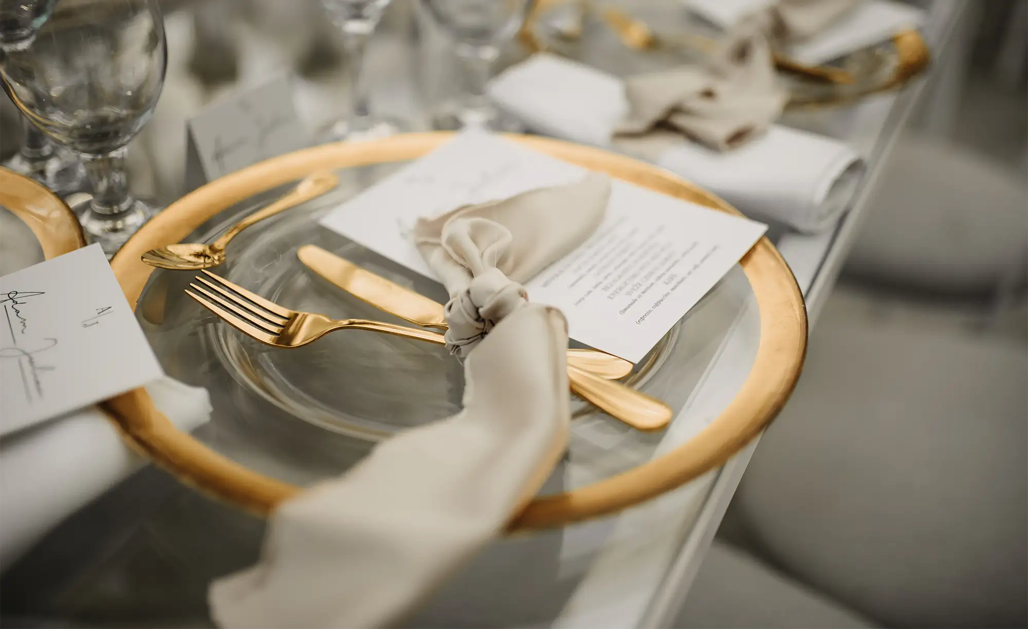 Hochzeit in der Farbe Gold