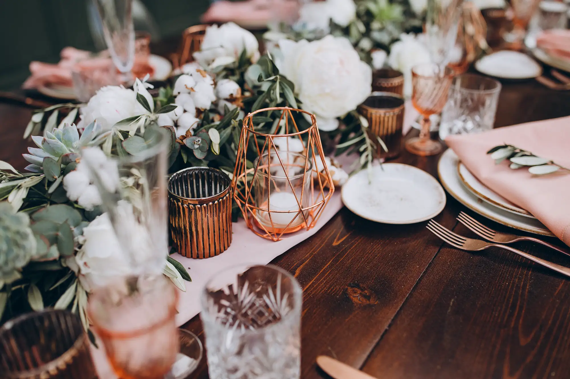 Hochzeit in der Farbe Kupfer