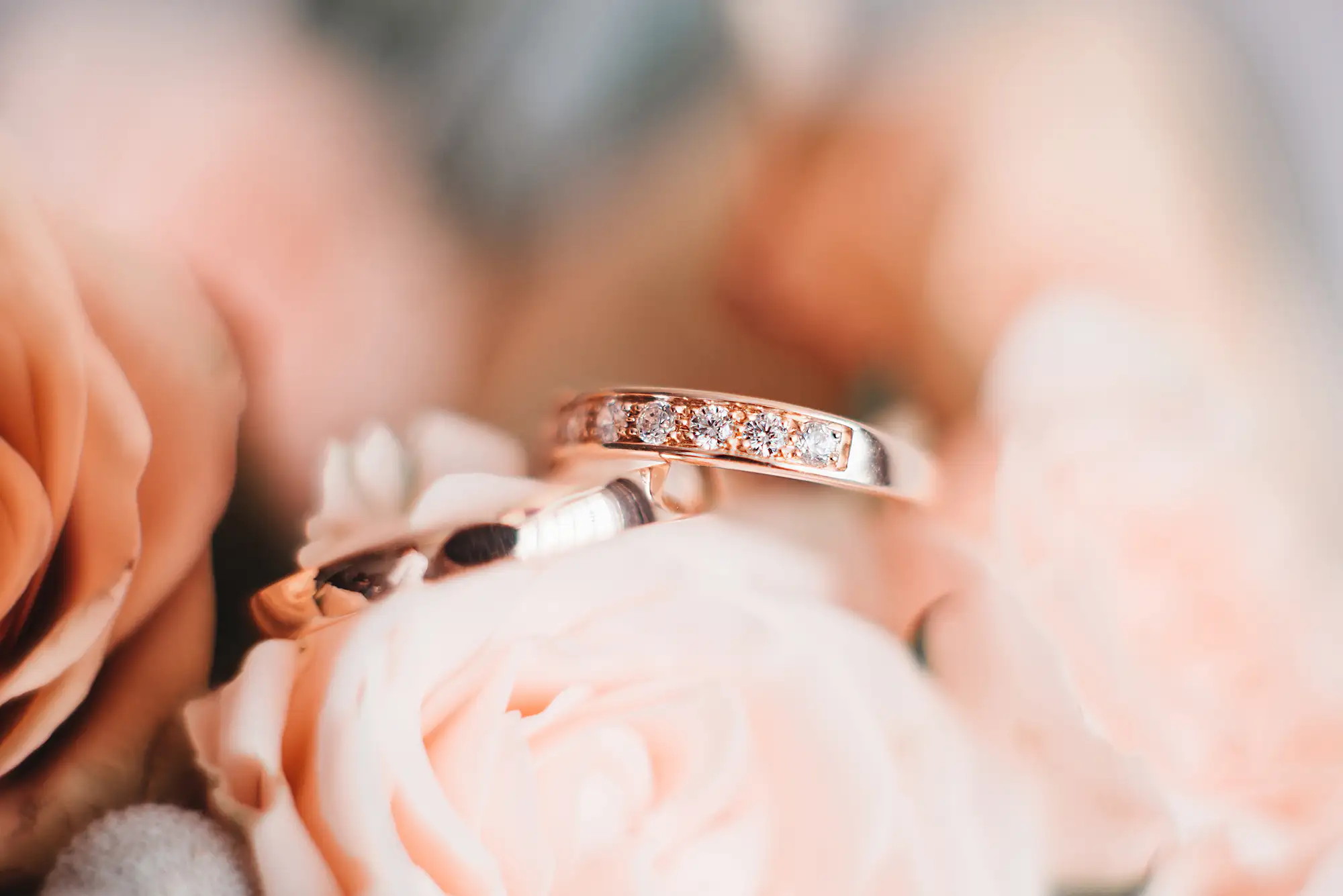 Hochzeit in der Farbe Roségold