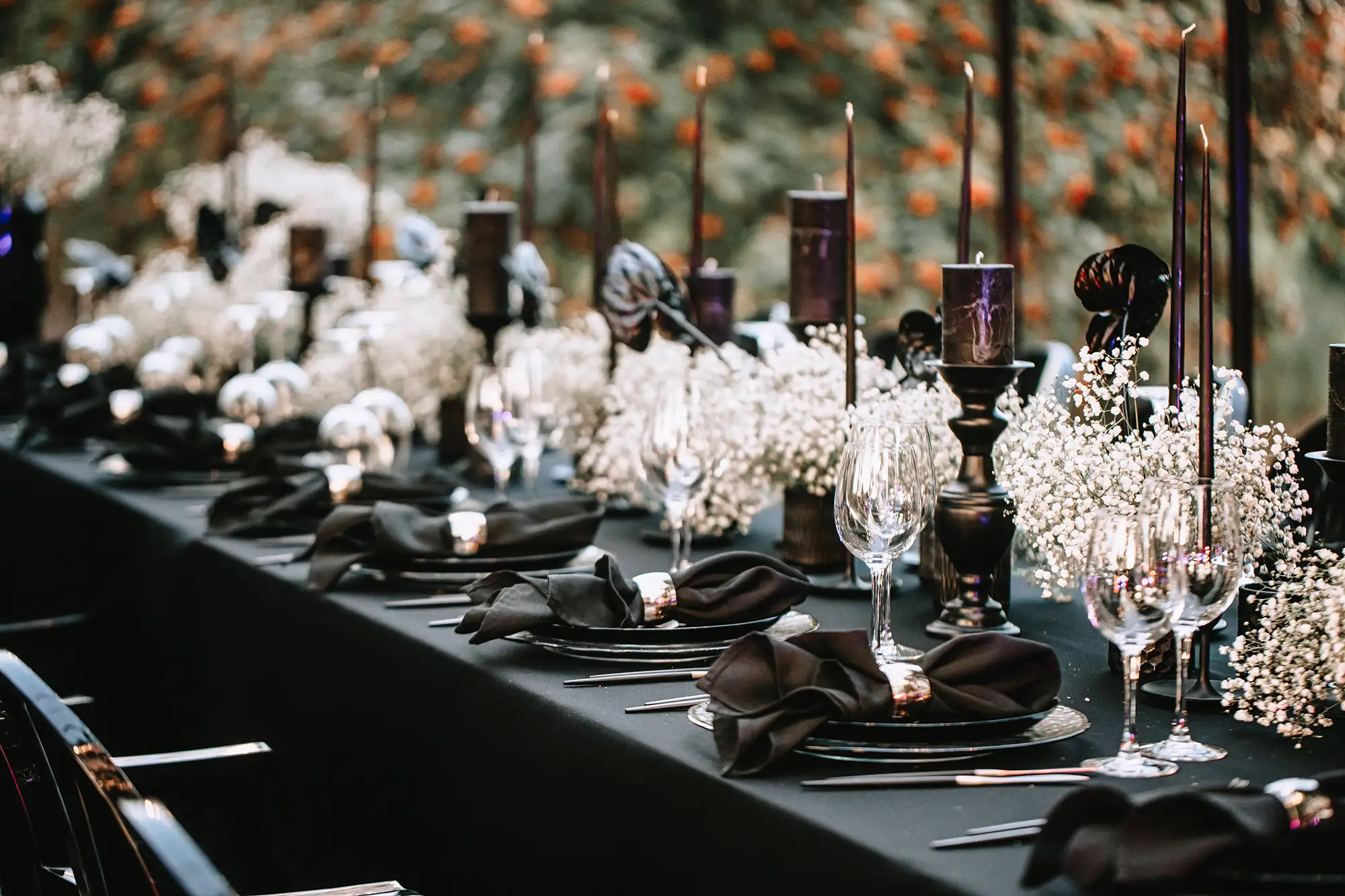 Hochzeit in der Farbe Schwarz