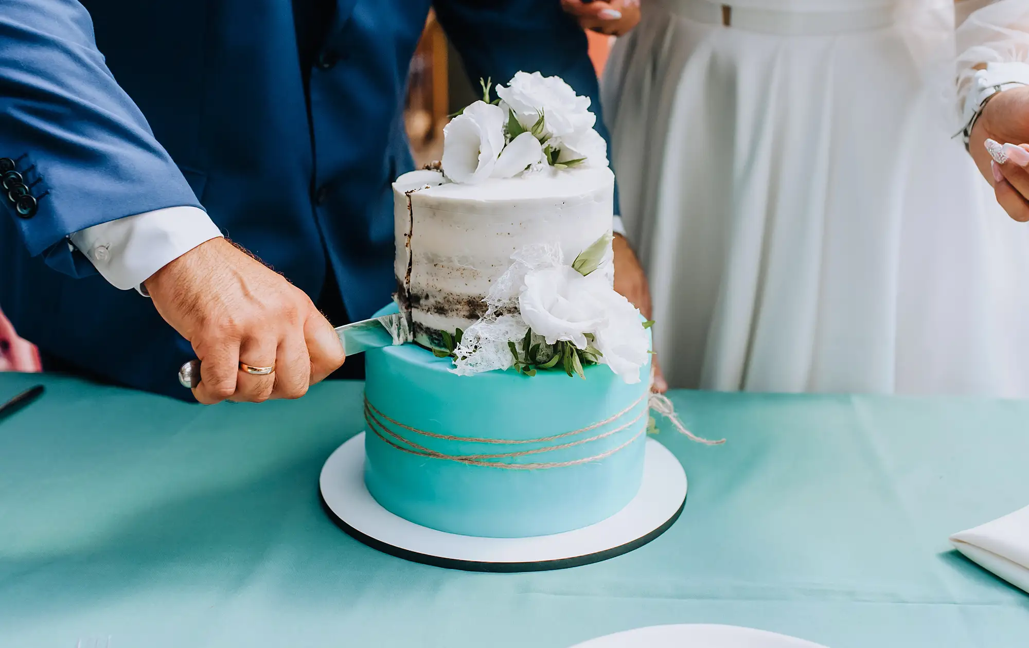 Hochzeit in der Farbe Türkis