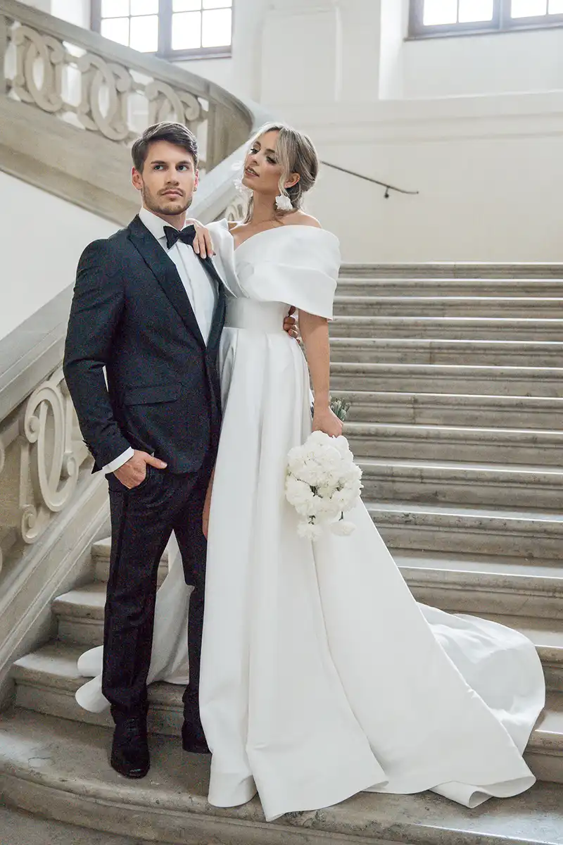 Hochzeitsanzüge von „Mode Burkhard“